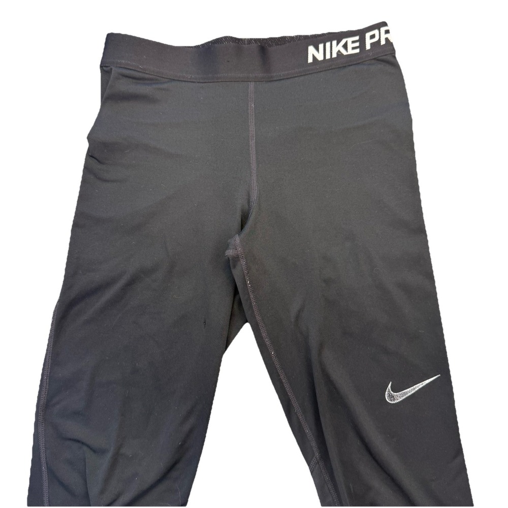 Nike Pro Women's Size XS-S Logo Black‎ Athletic Leggings